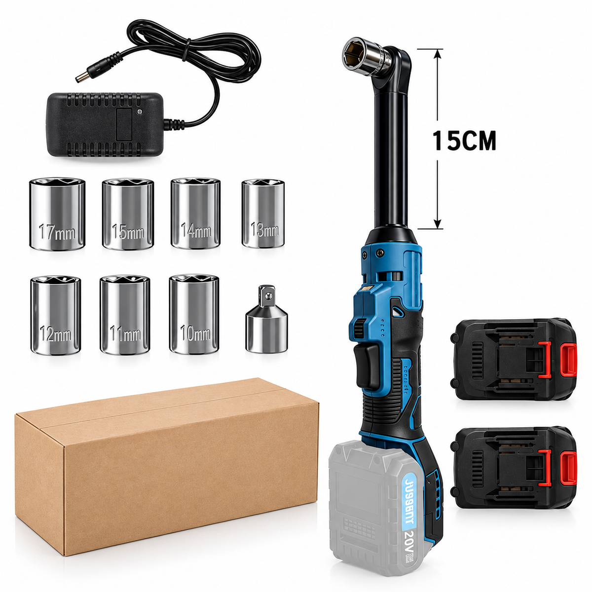 Accu Haakse Slagmoersleutel – Krachtige batterij van (2x20V)