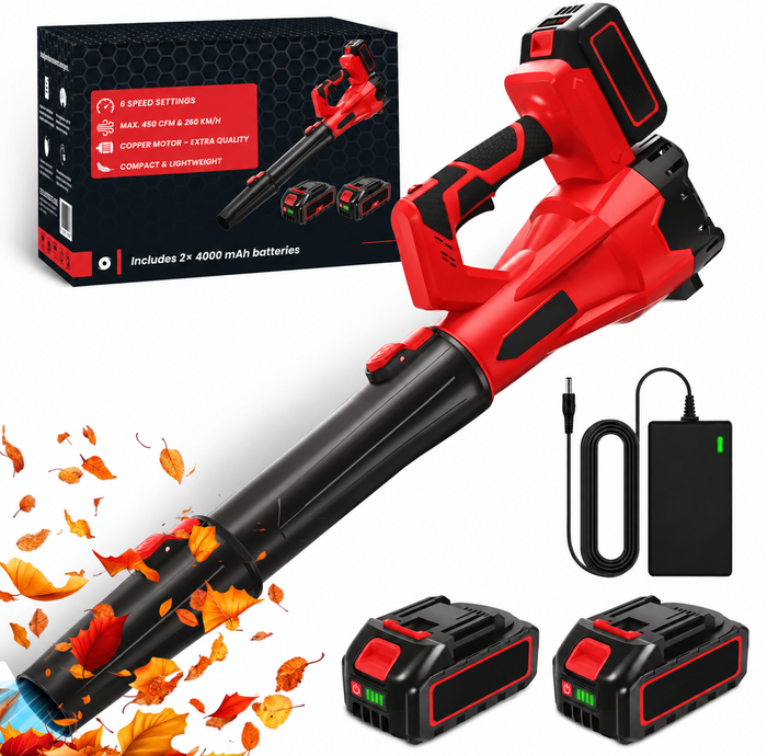 Accu Bladblazer - Twee krachtige Batterijen (2x4.0Ah)